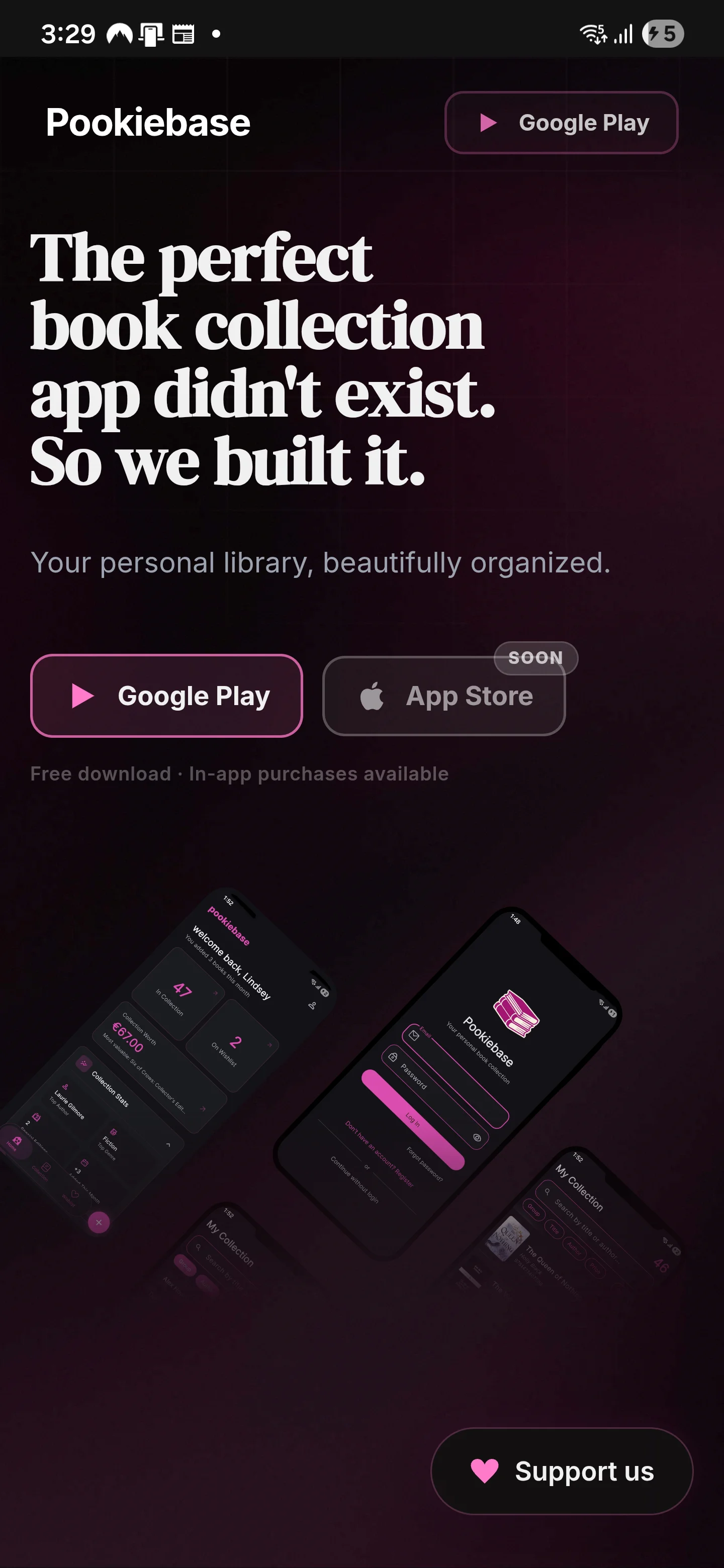 Pookiebase mobile screenshot 1
