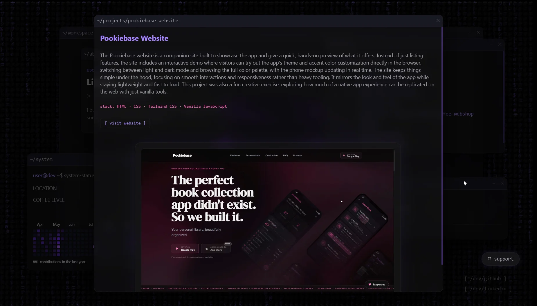Portfolio desktop screenshot 3
