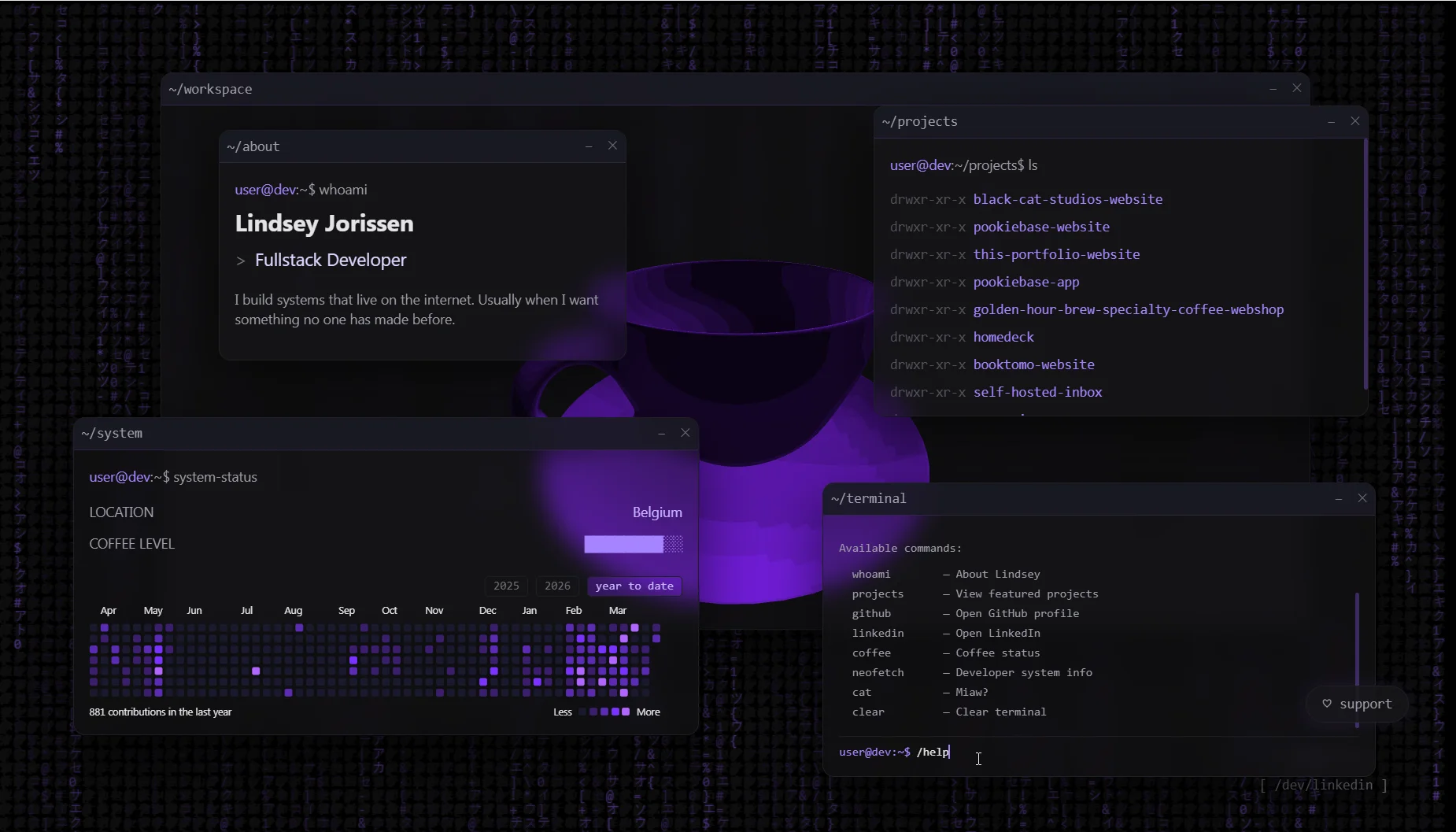 Portfolio desktop screenshot 4