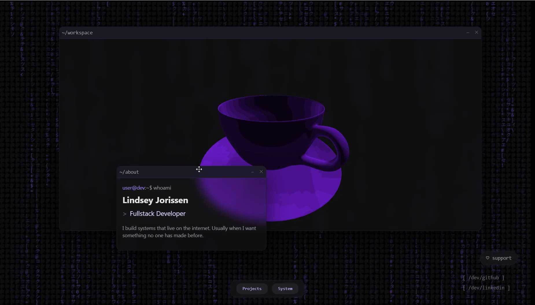 Portfolio desktop screenshot 5