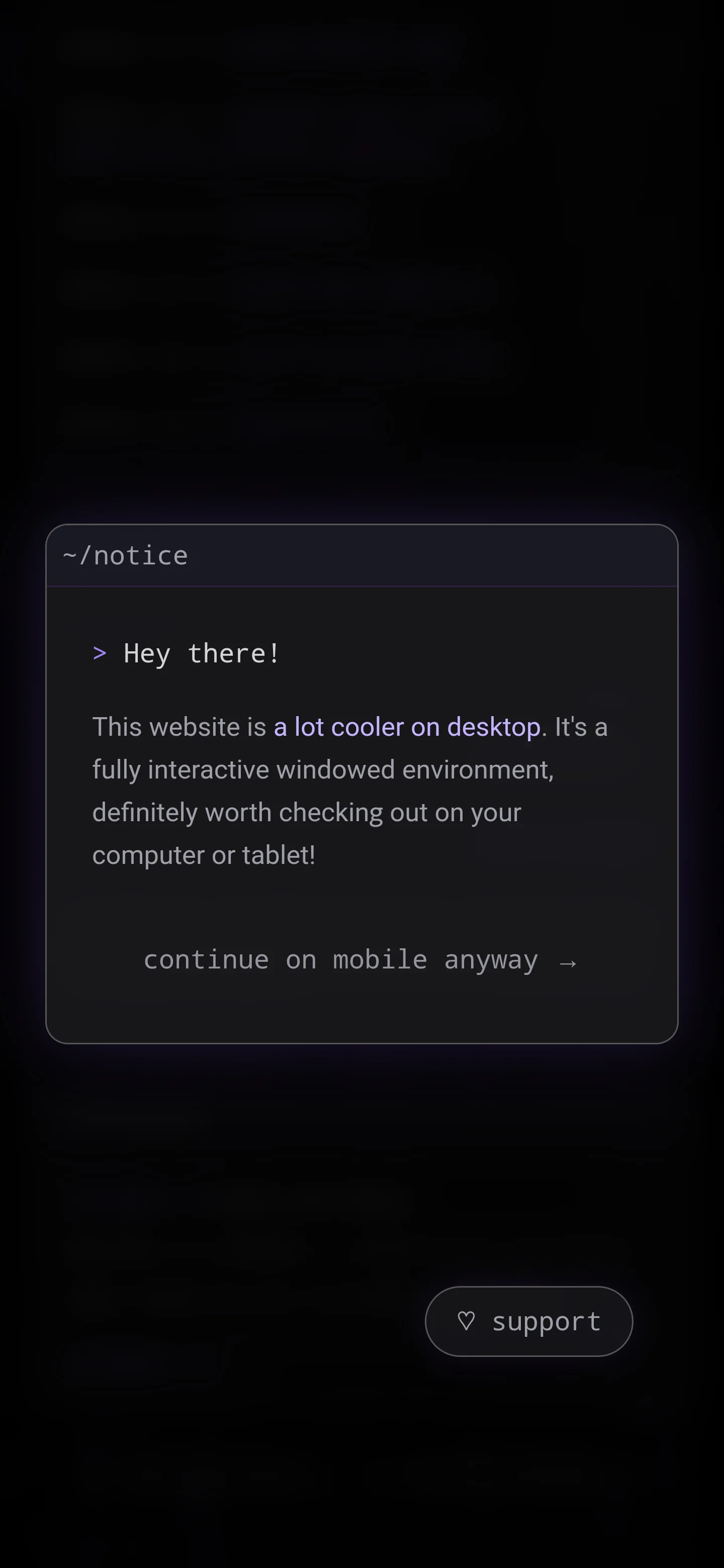 Portfolio mobile screenshot 2