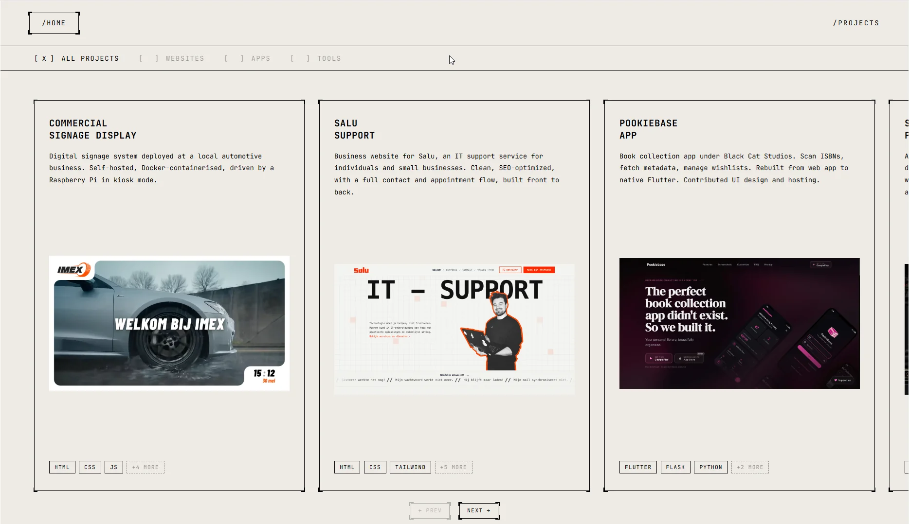 Sander's Portfolio desktop screenshot 3