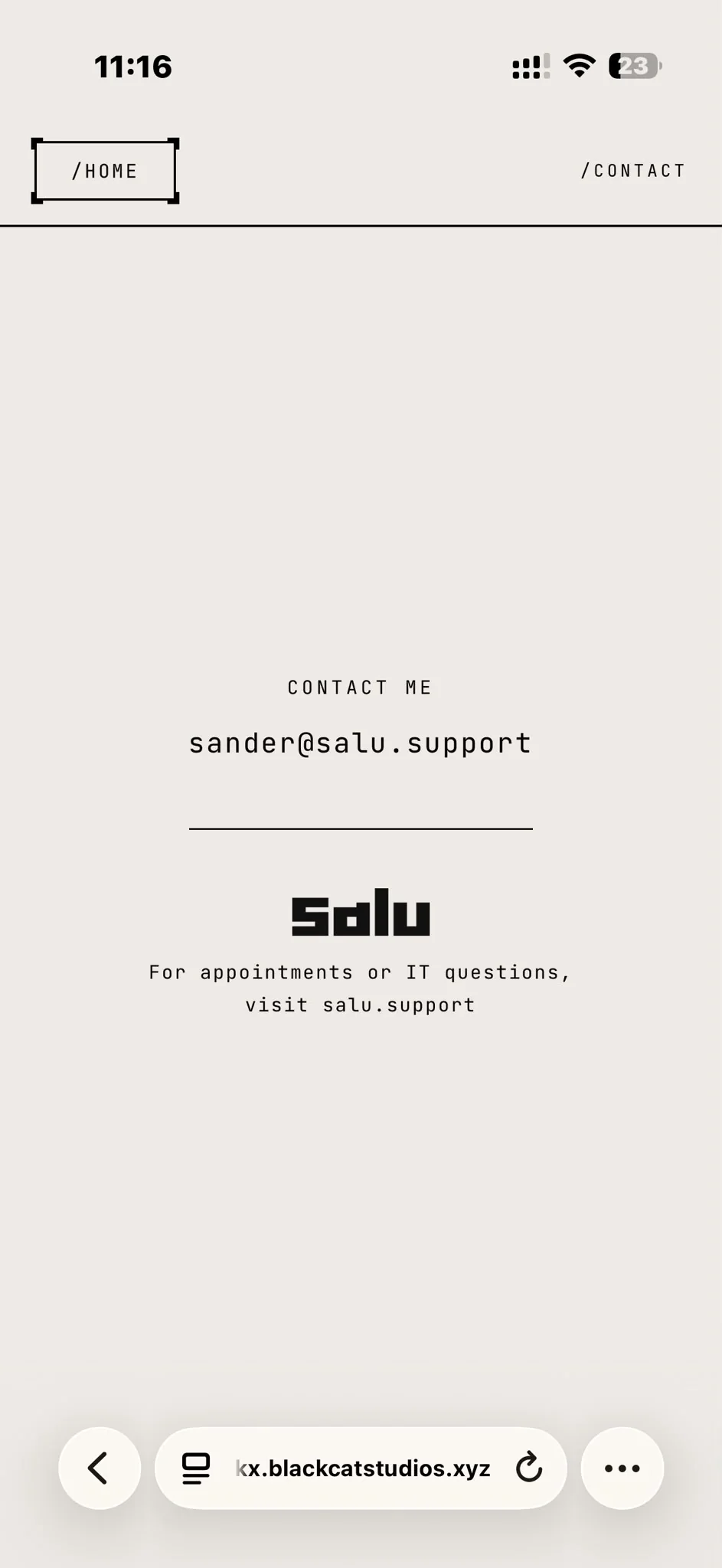 Sander's Portfolio mobile screenshot 1